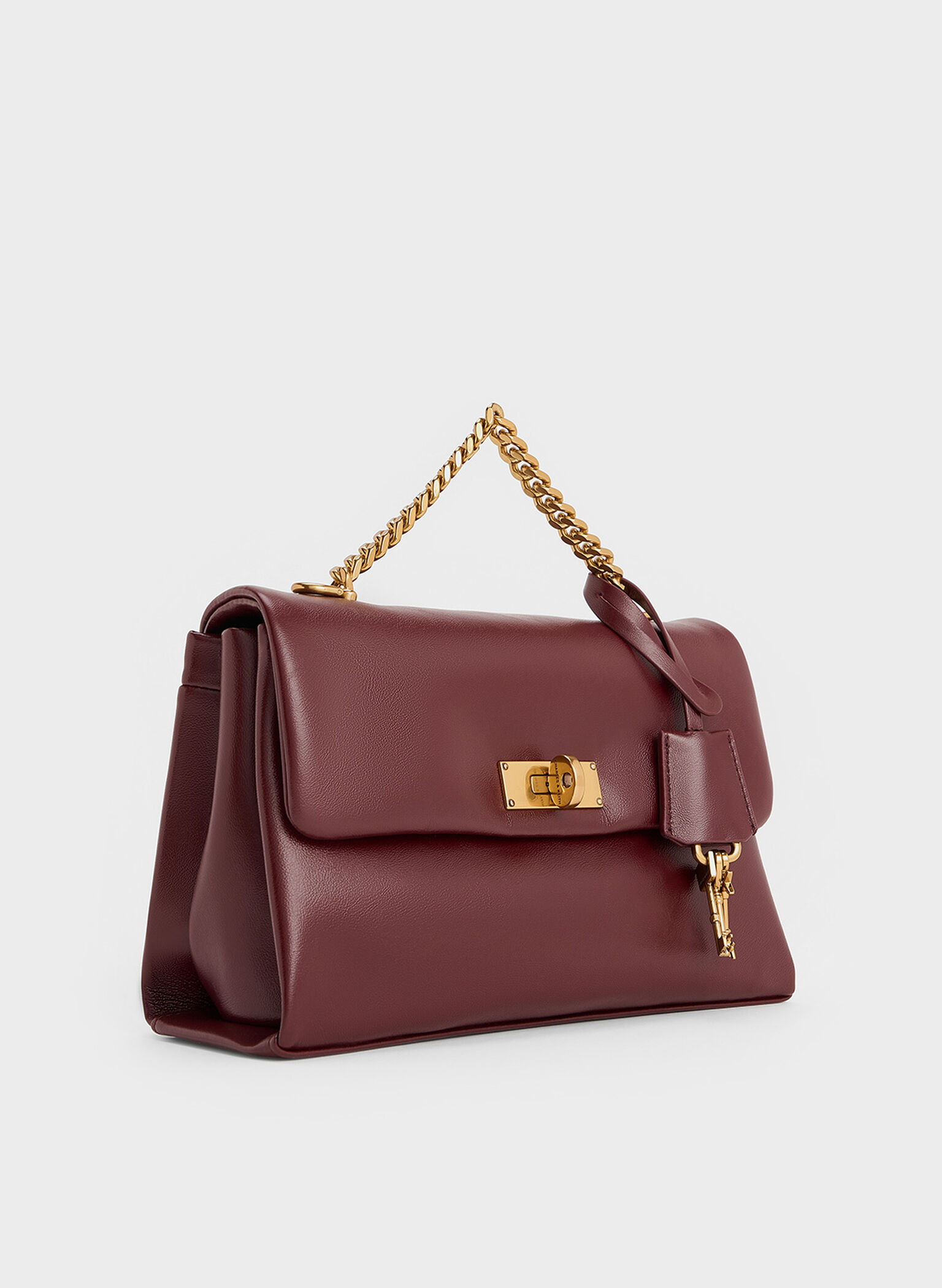 Kerry Chain-Handle Crossbody Bag, Mulberry Plum, hi-res