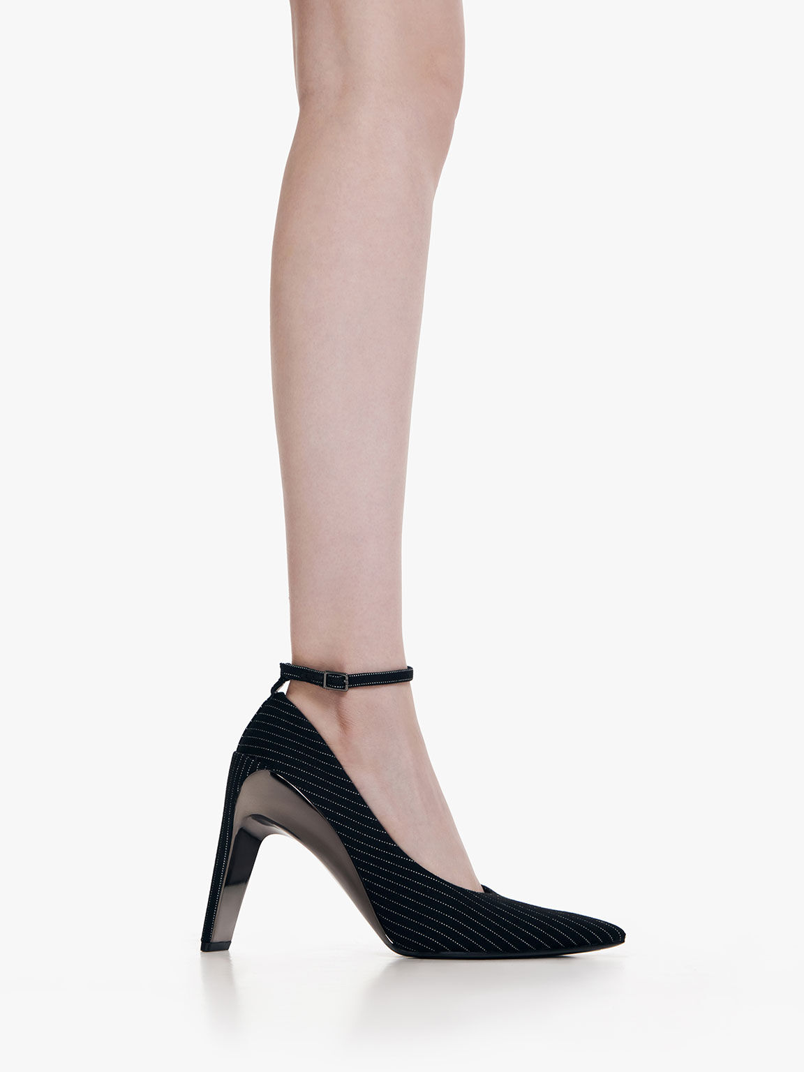 Dark grey outlet kitten heels