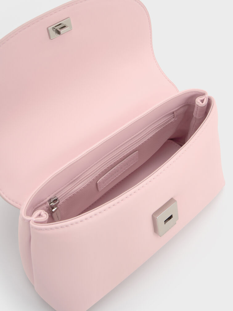 Sammie Knotted-Handle Two-Way Backpack, Cotton Candy Pink, hi-res