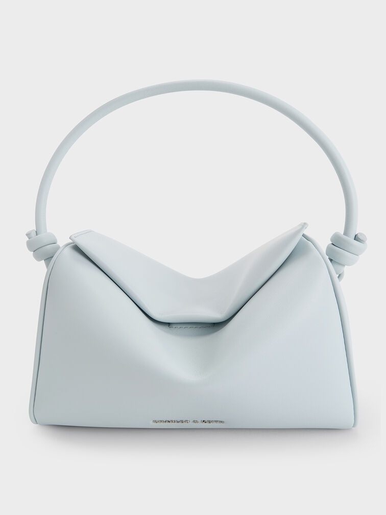 Sammie Knotted-Handle Boxy Bag, Sea Salt Blue, hi-res
