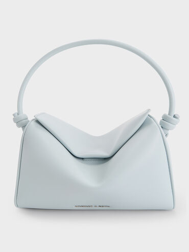 Sammie Knotted-Handle Boxy Bag, Sea Salt Blue, hi-res