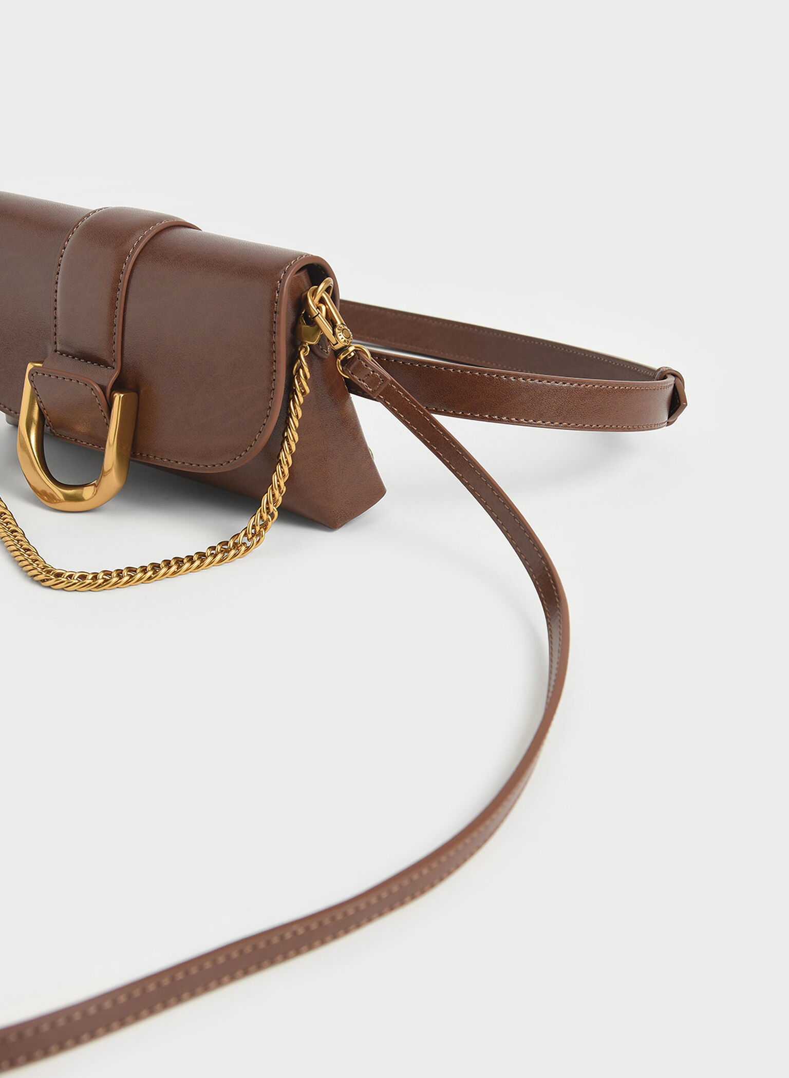 Gabine Crossbody Bag, Dark Brown, hi-res