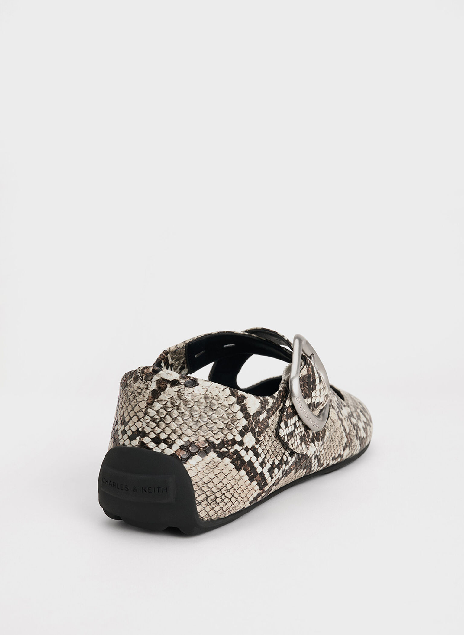 Snake-Print Crossover-Strap Mary Janes, Animal Print Natural, hi-res