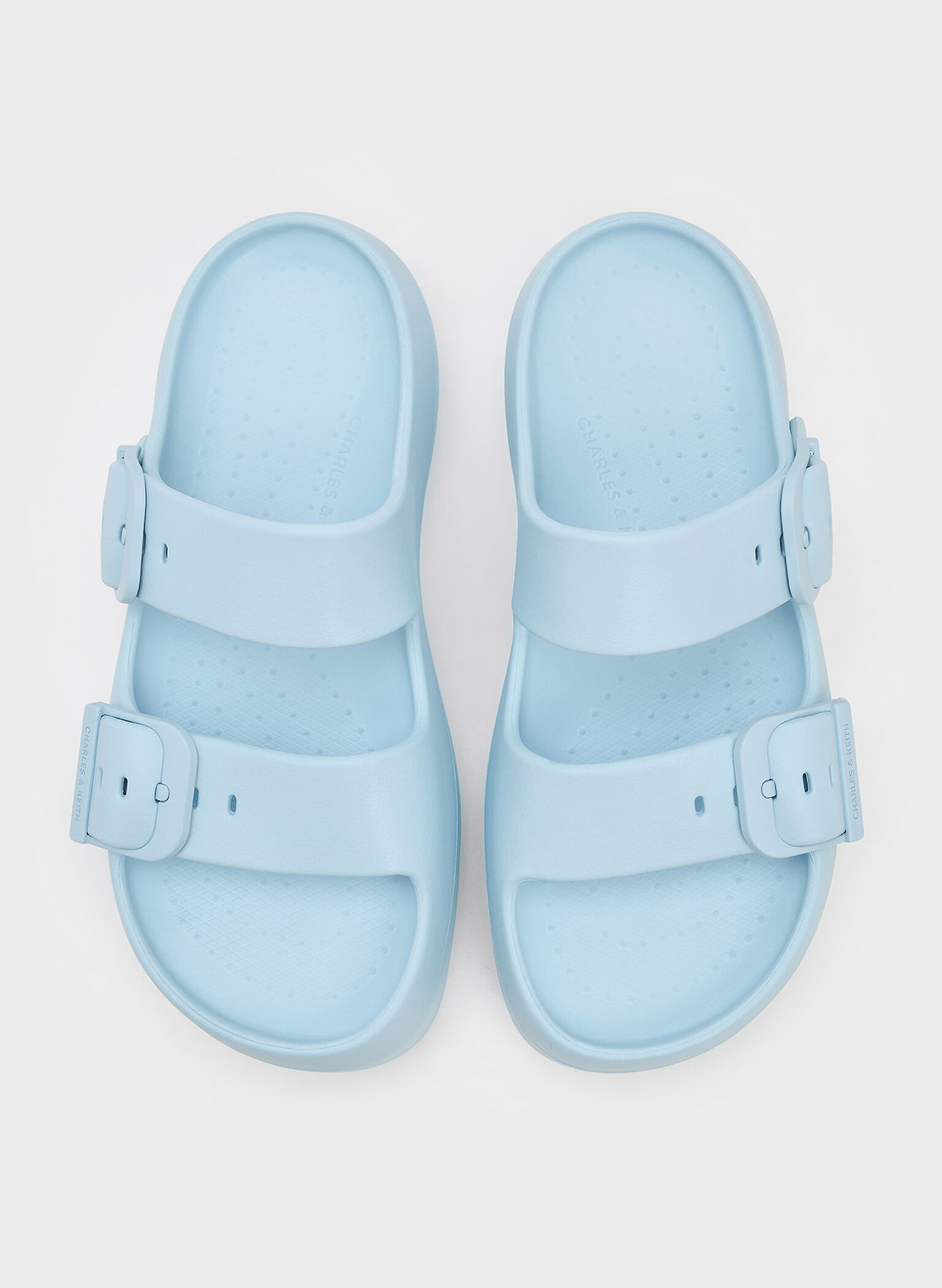 Bunsy Double-Strap Sports Sandals, Blue, hi-res