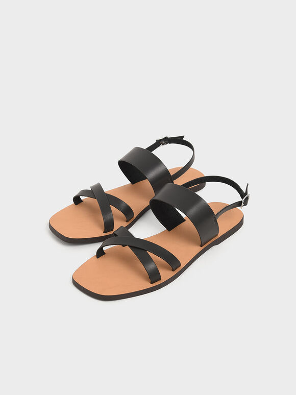 charles and keith black flats