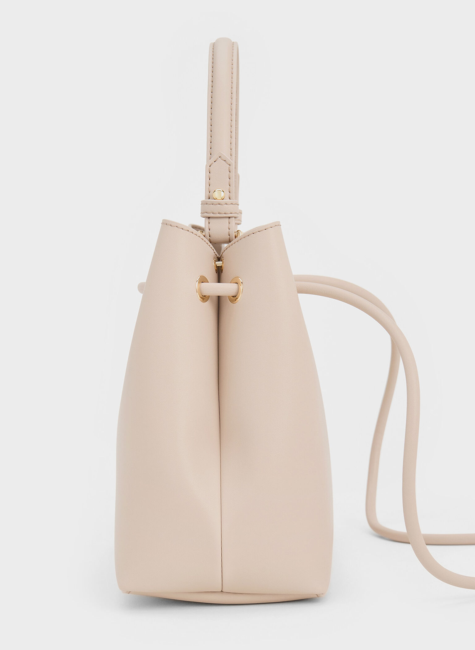 Sybill Geometric Bucket Bag, Oat, hi-res