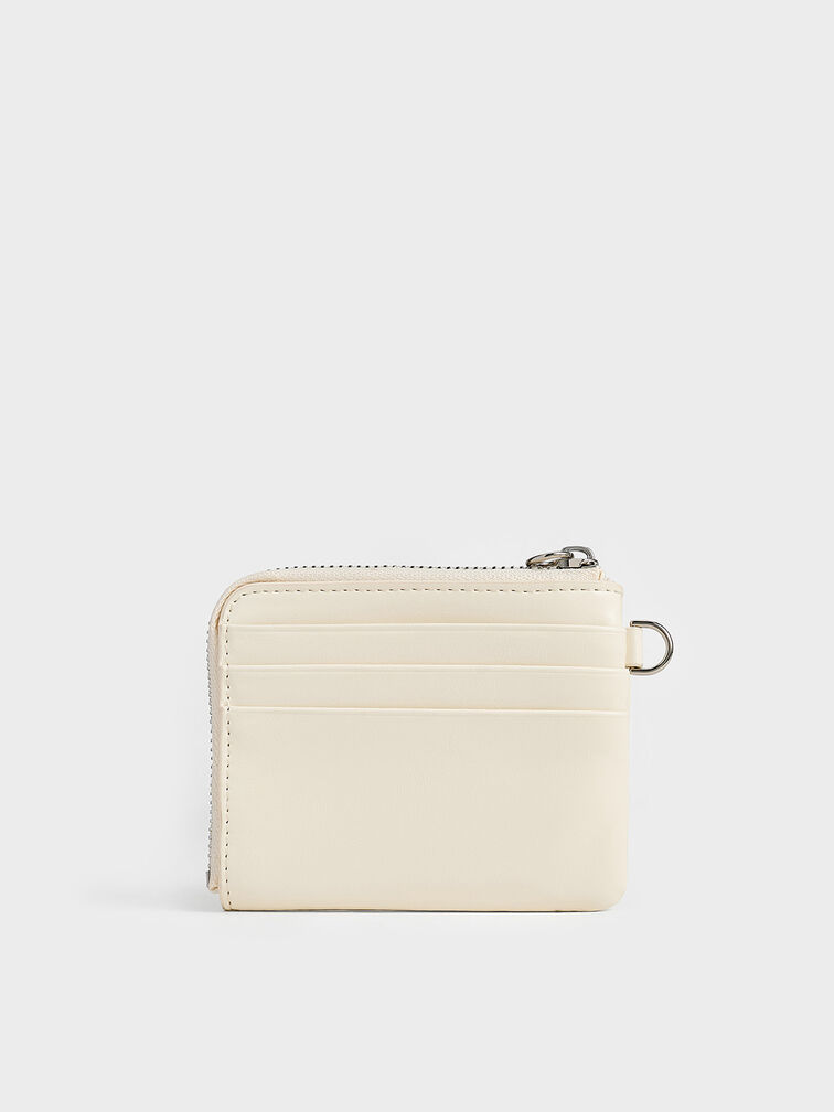 Rachel Front-Pocket Zip-Around Wallet, Cream, hi-res