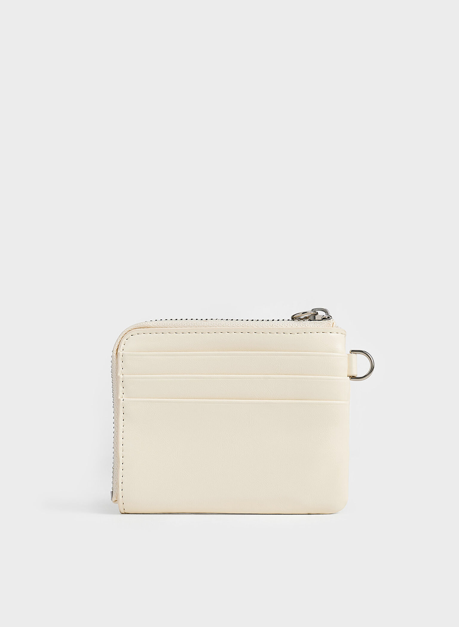 Rachel Front-Pocket Zip-Around Wallet, Cream, hi-res