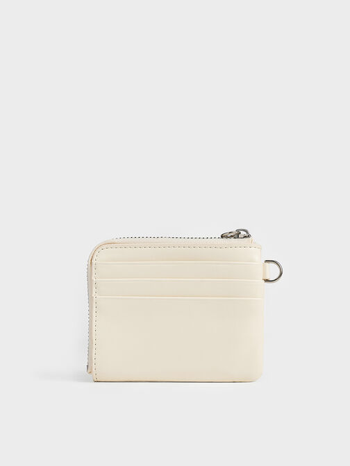 Rachel Front-Pocket Zip-Around Wallet, Cream, hi-res