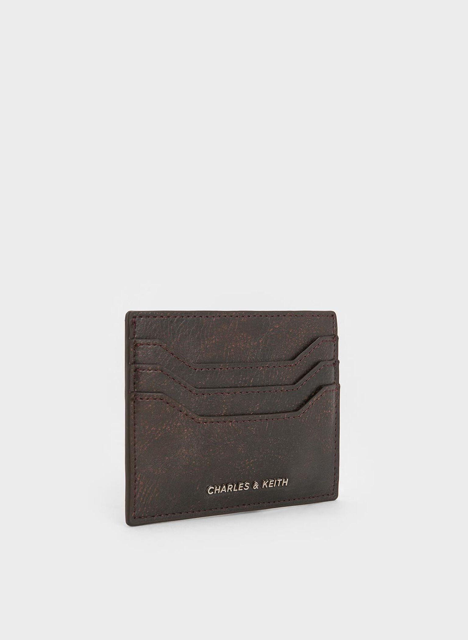 Carli Multi-Slot Card Holder, Dark Brown, hi-res