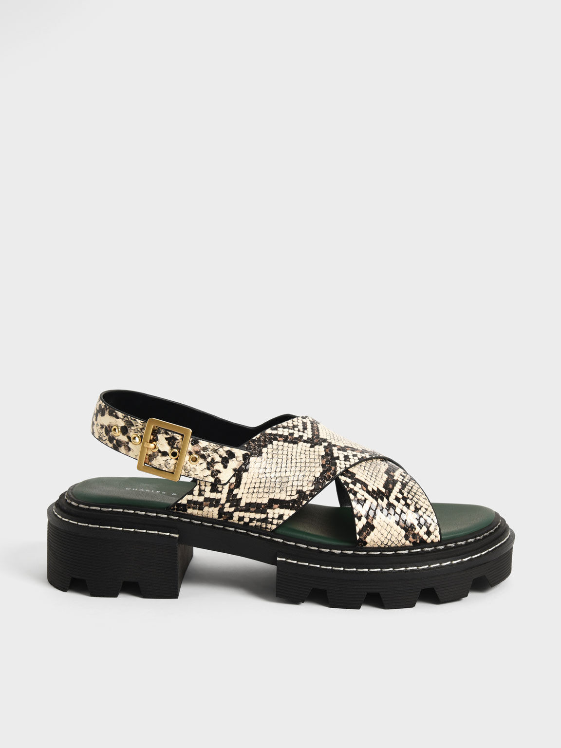 Snake print sales sandals
