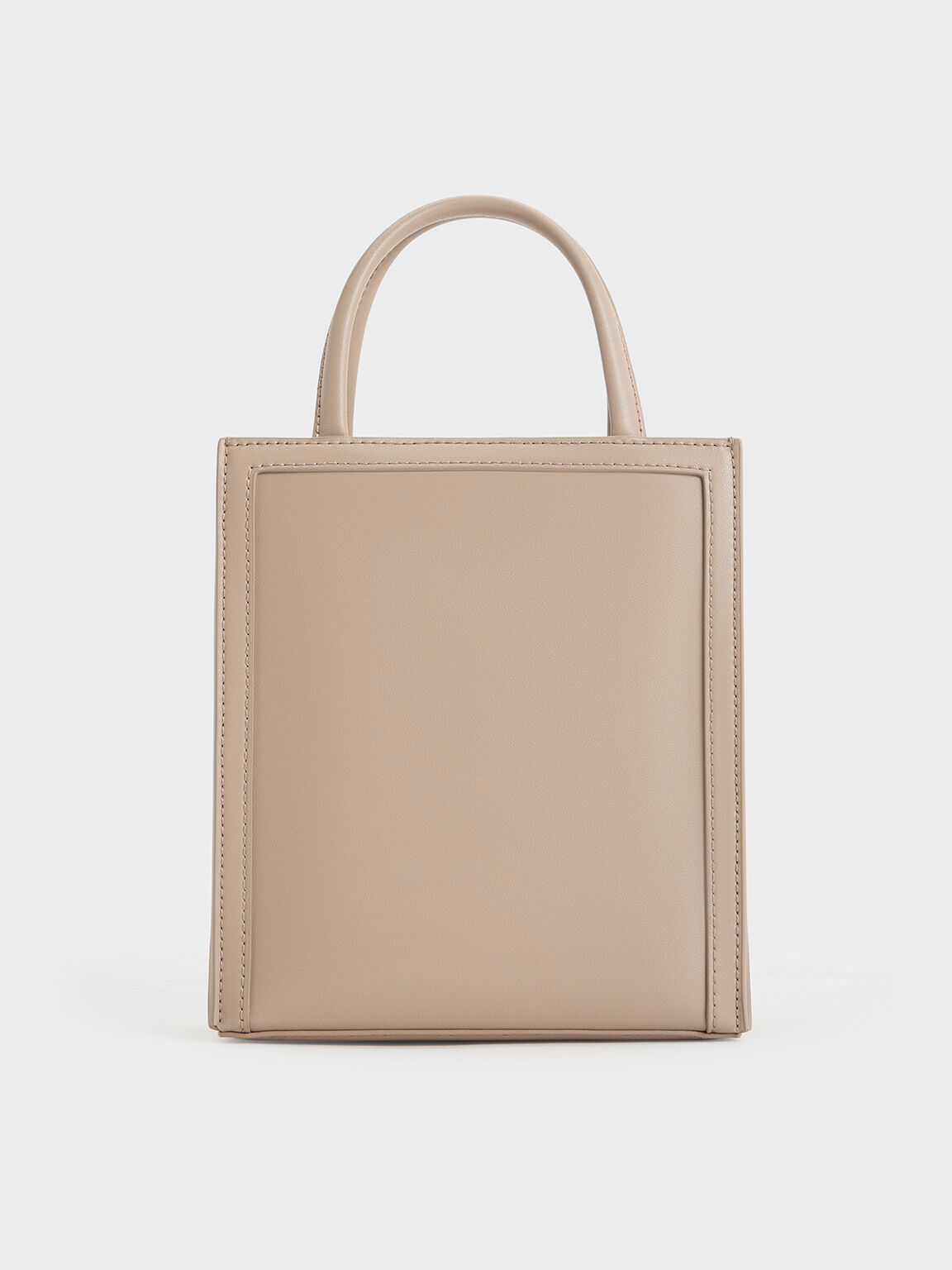 Double Handle Tote Bag Taupe