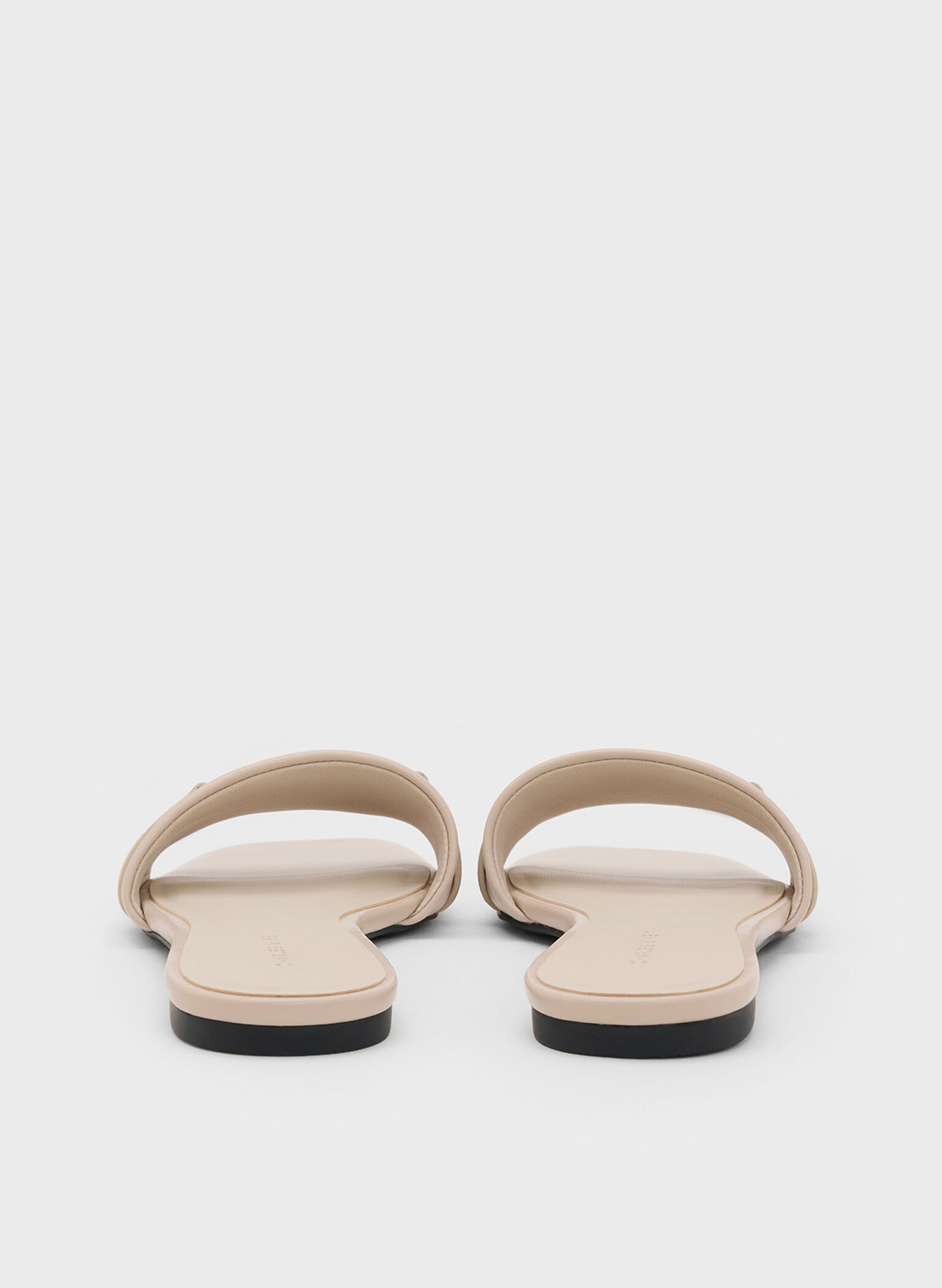 Leslie Slide Sandals, Beige, hi-res
