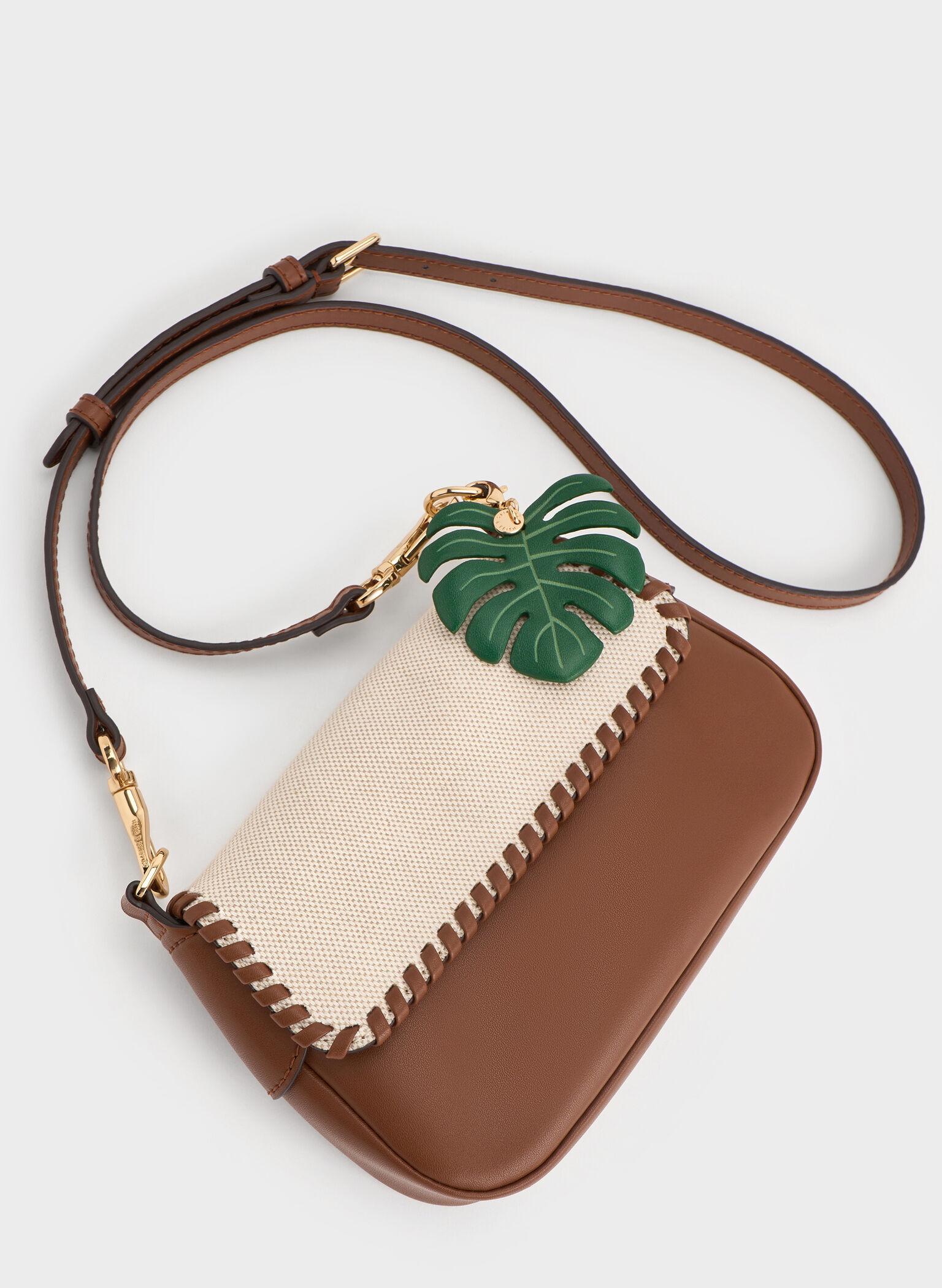 Blume Canvas Braided Shoulder Bag, Taupe Canvas, hi-res