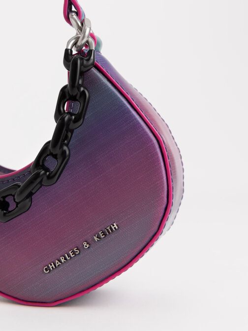 Koi Chain Handle Ombre Mini Bag, Peacock, hi-res