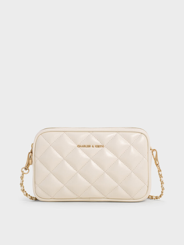Mini Apfra Quilted Crossbody Bag, Cream, hi-res