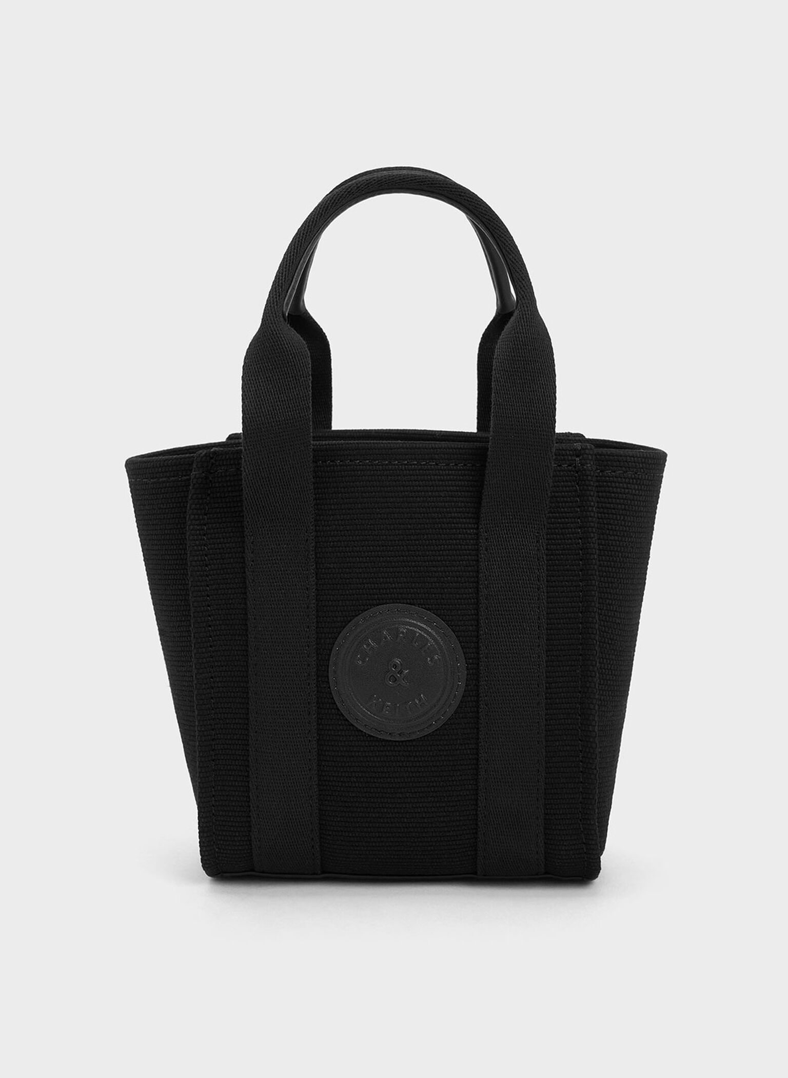 Mini Kay Canvas Tote Bag, Black, hi-res