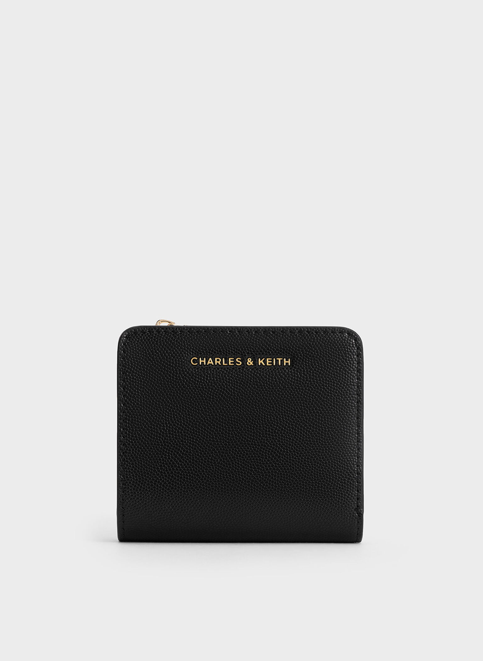 Keely Top Zip Small Wallet, Black, hi-res
