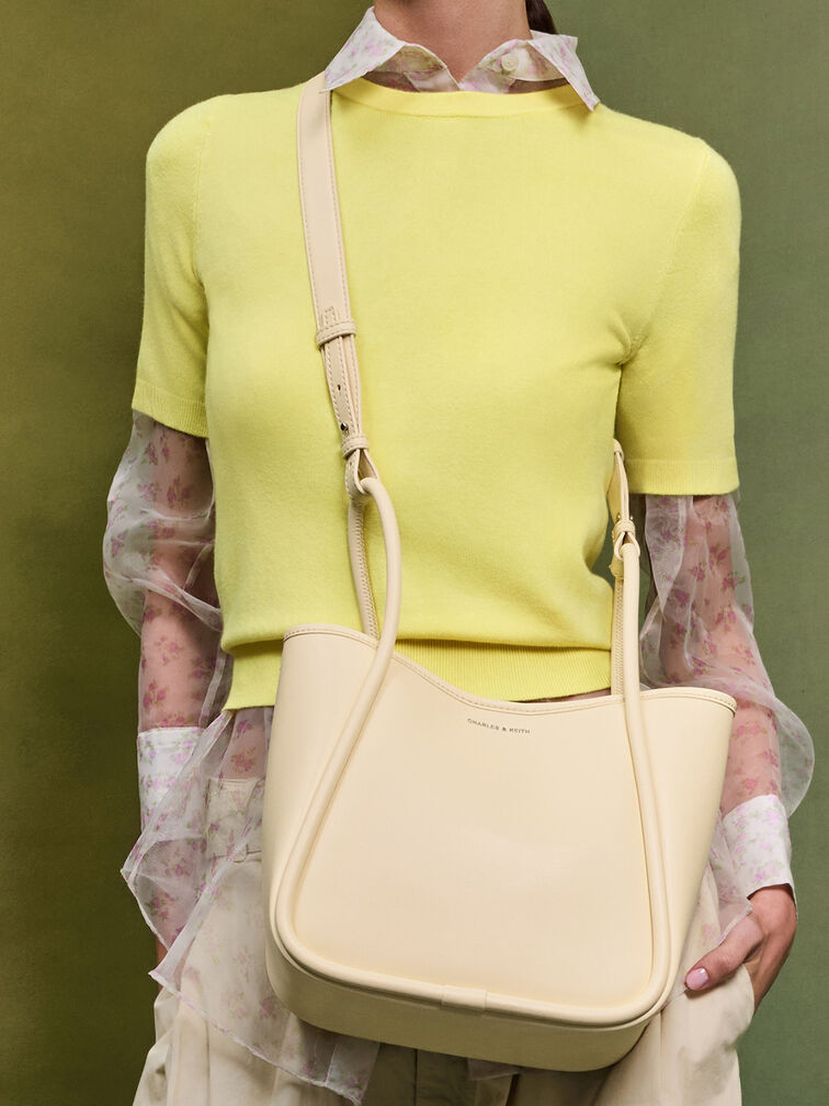 Mini Lyla Tubular Tote Bag, Butter Yellow, hi-res