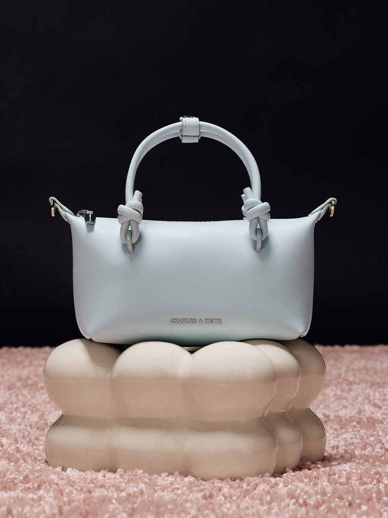 Sammie Knotted-Handle Tote Bag, Sea Salt Blue, hi-res