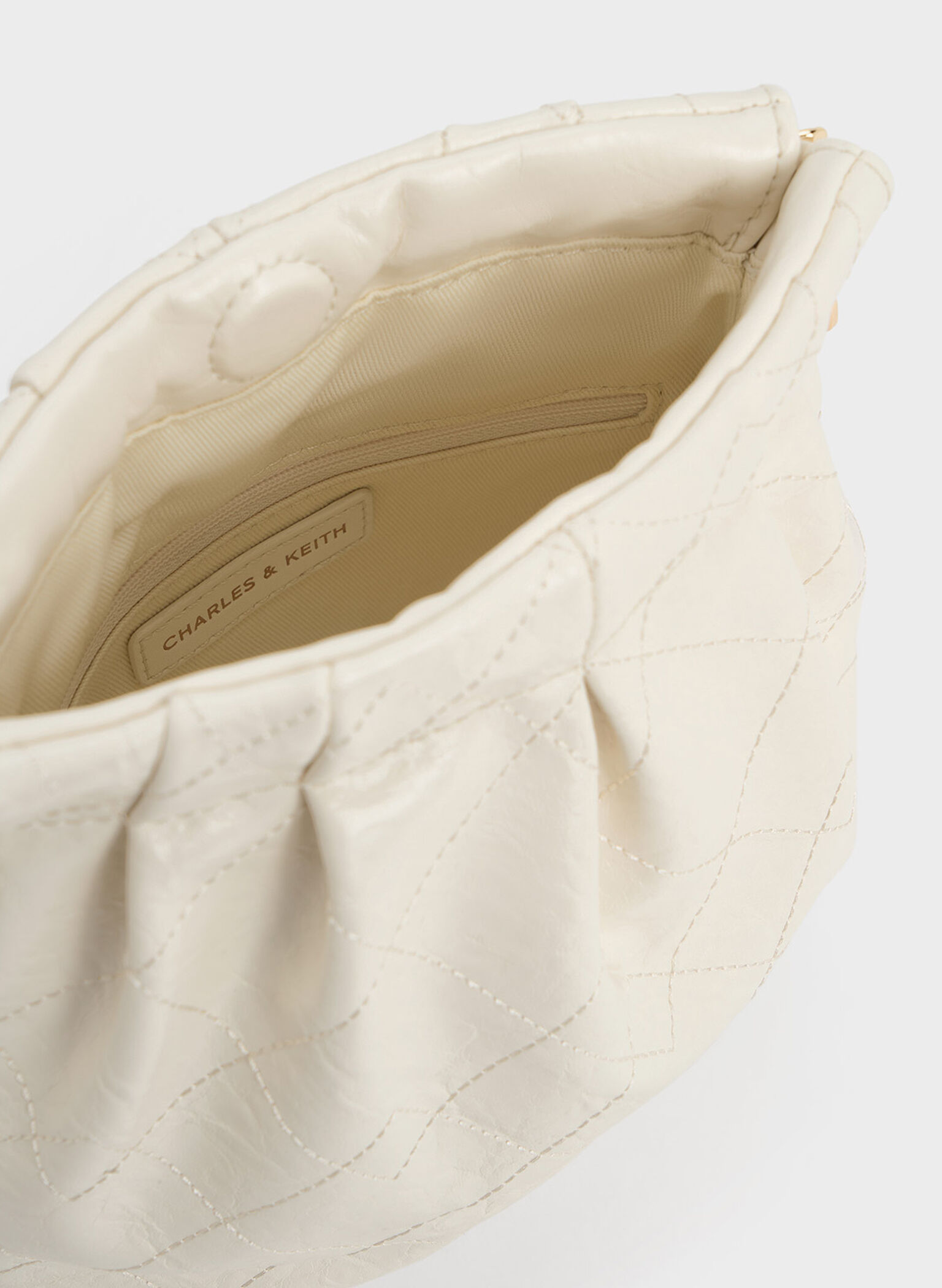 Duo Chain-Handle Two-Way Backpack, Cream, hi-res