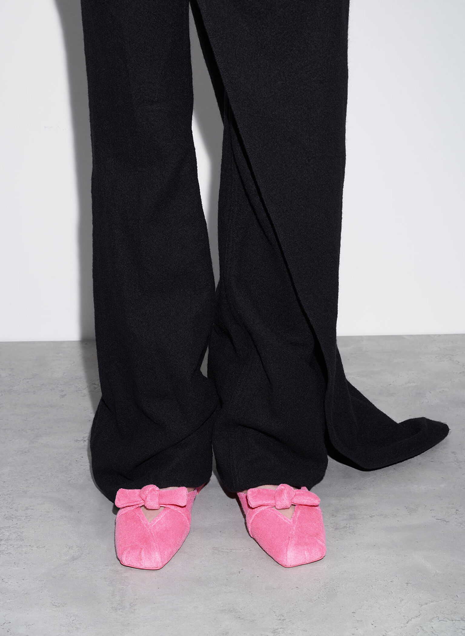 Loey Textured Knotted Mules, Pink, hi-res