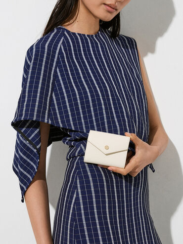 Marlowe Short Envelope Wallet, Cream, hi-res
