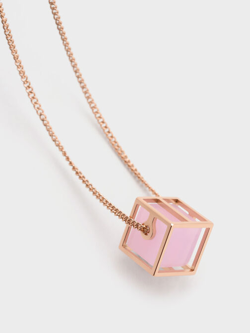 Briar Square Necklace, Rose Gold, hi-res