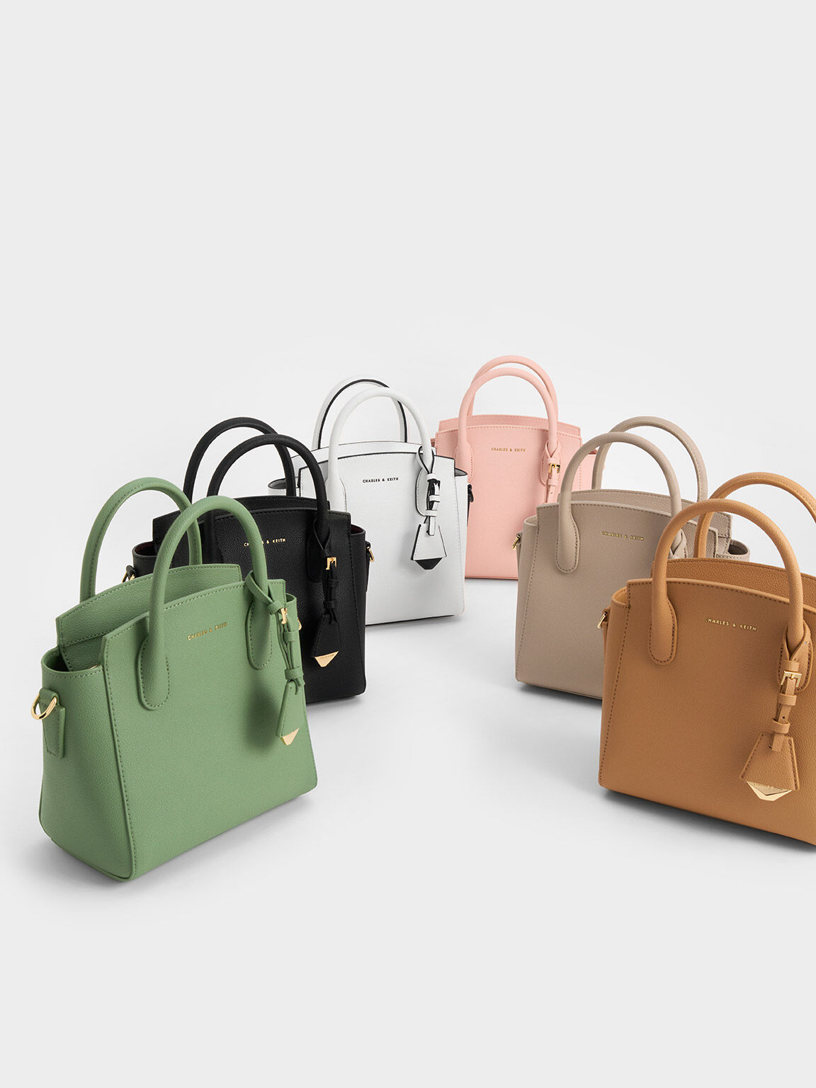 Charles and keith trapeze tote bag new arrivals