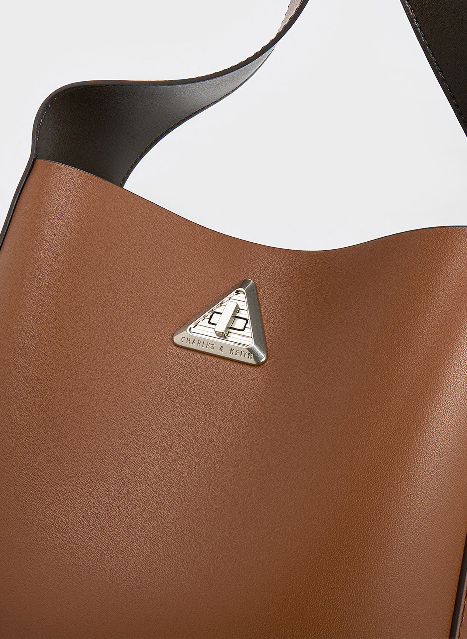 Trice Metallic Accent Large Hobo Bag, Cognac, hi-res
