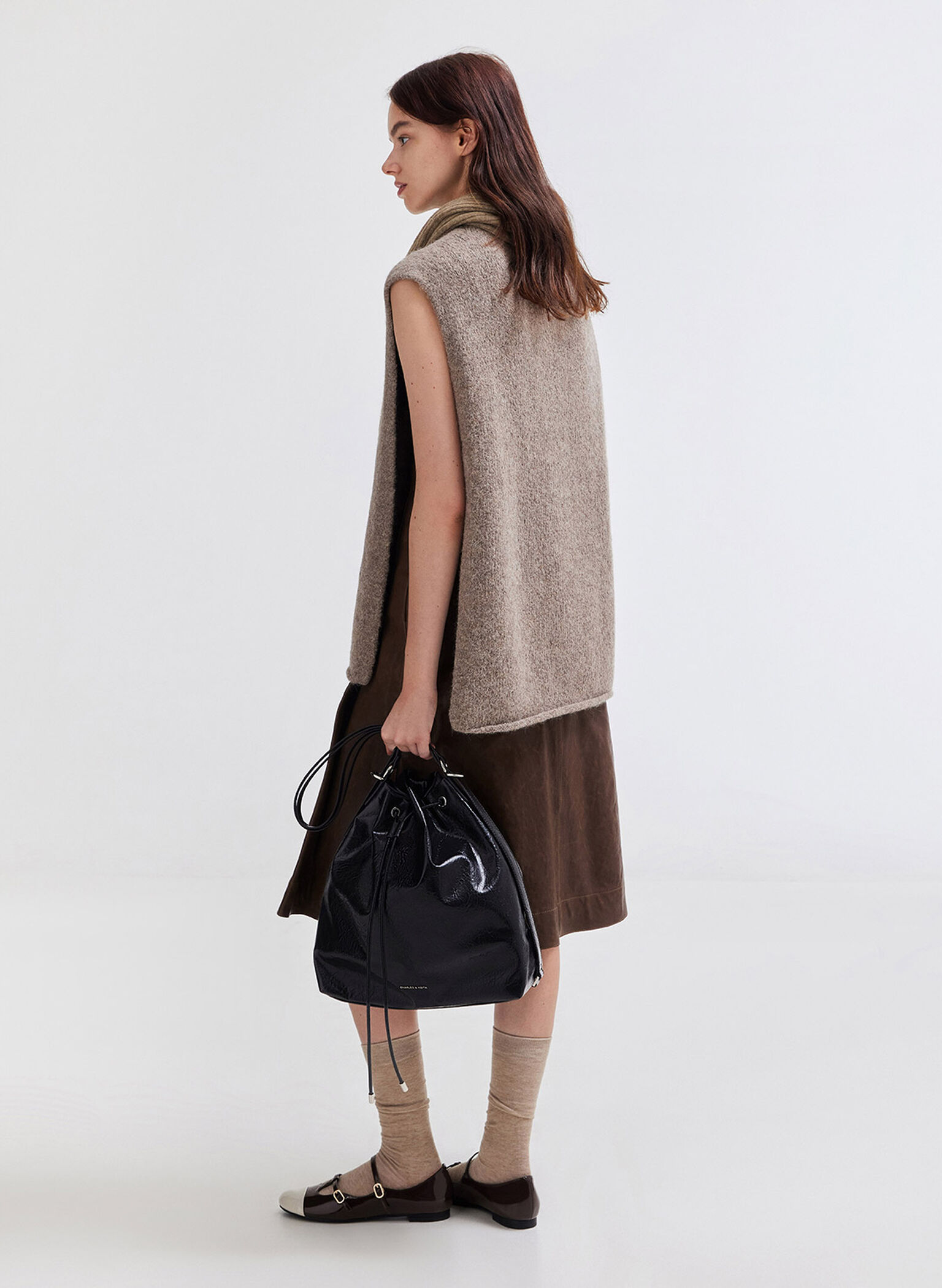 Neva Two-Way Bucket Bag, Noir, hi-res