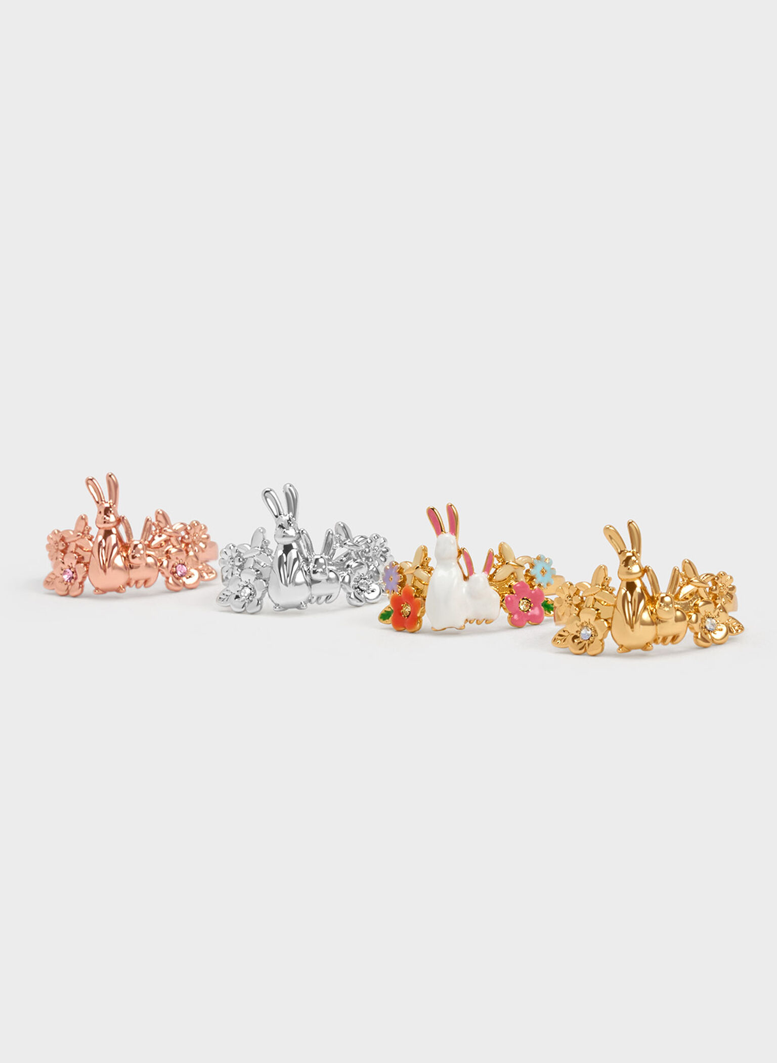 Rabbit Flower Ring, Multi, hi-res