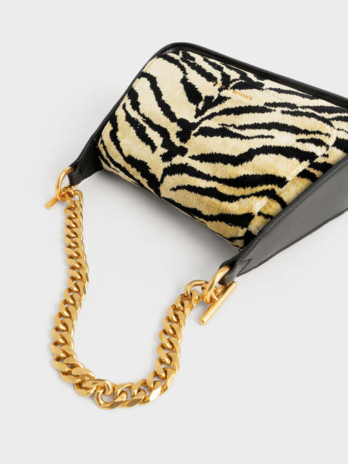 Minta Tiger Print Trapeze Bag, Multi, hi-res