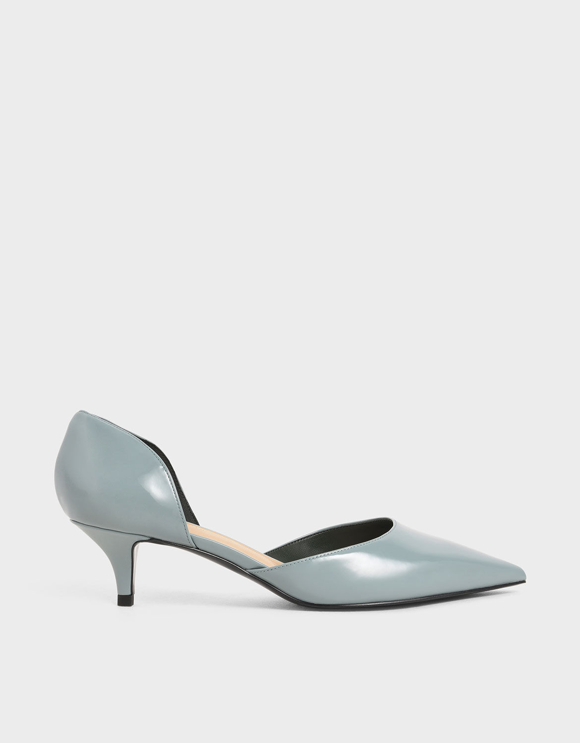 blue kitten heel shoes uk