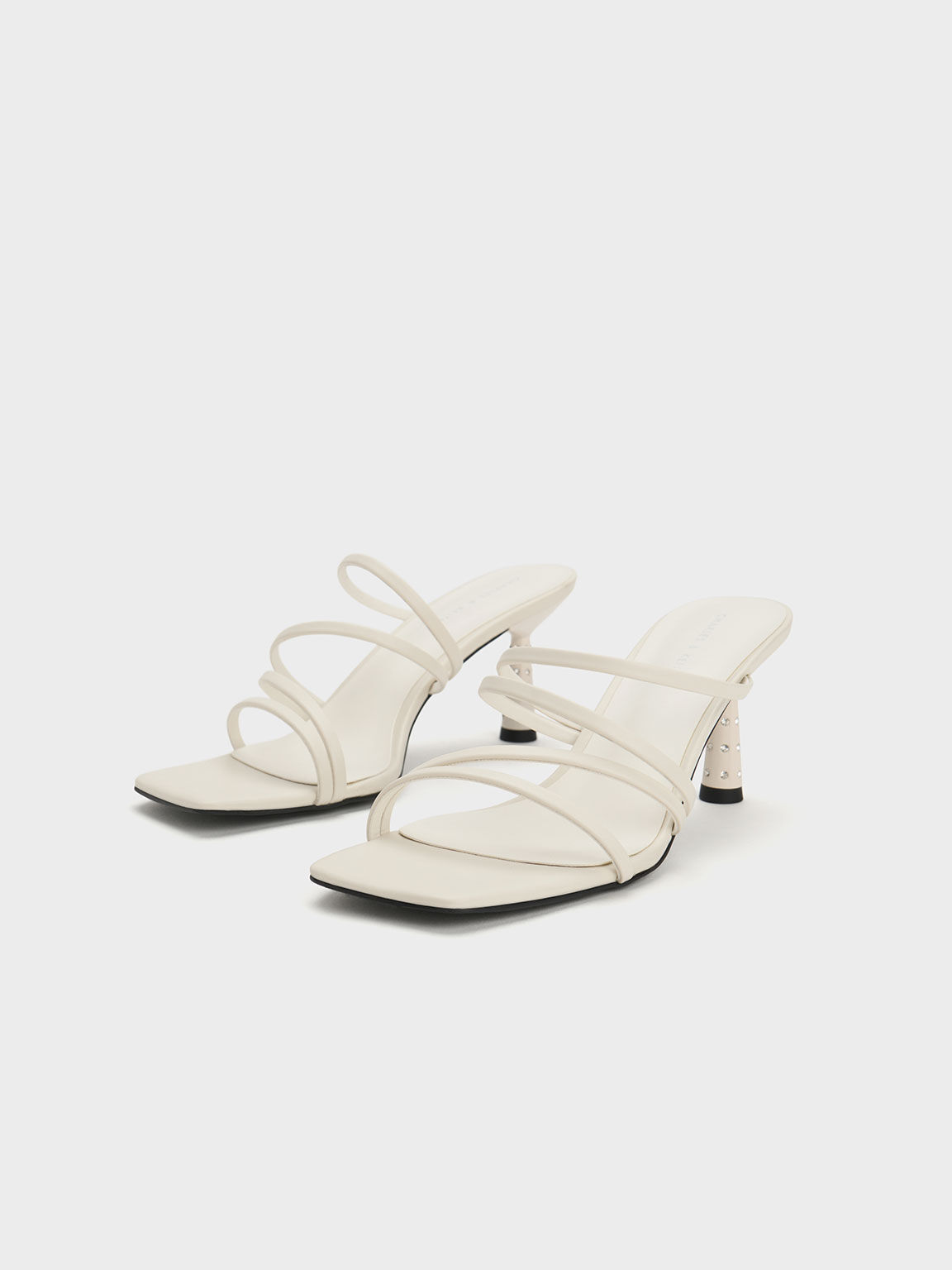 Cream heeled sandals uk store