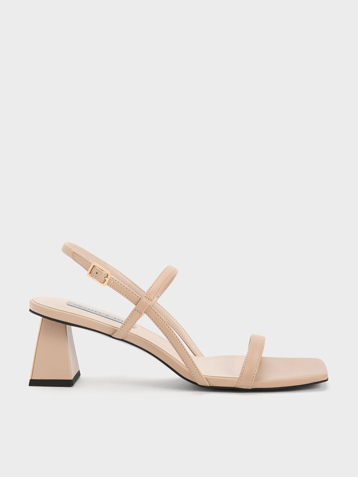 Strappy square toe heeled sandals store