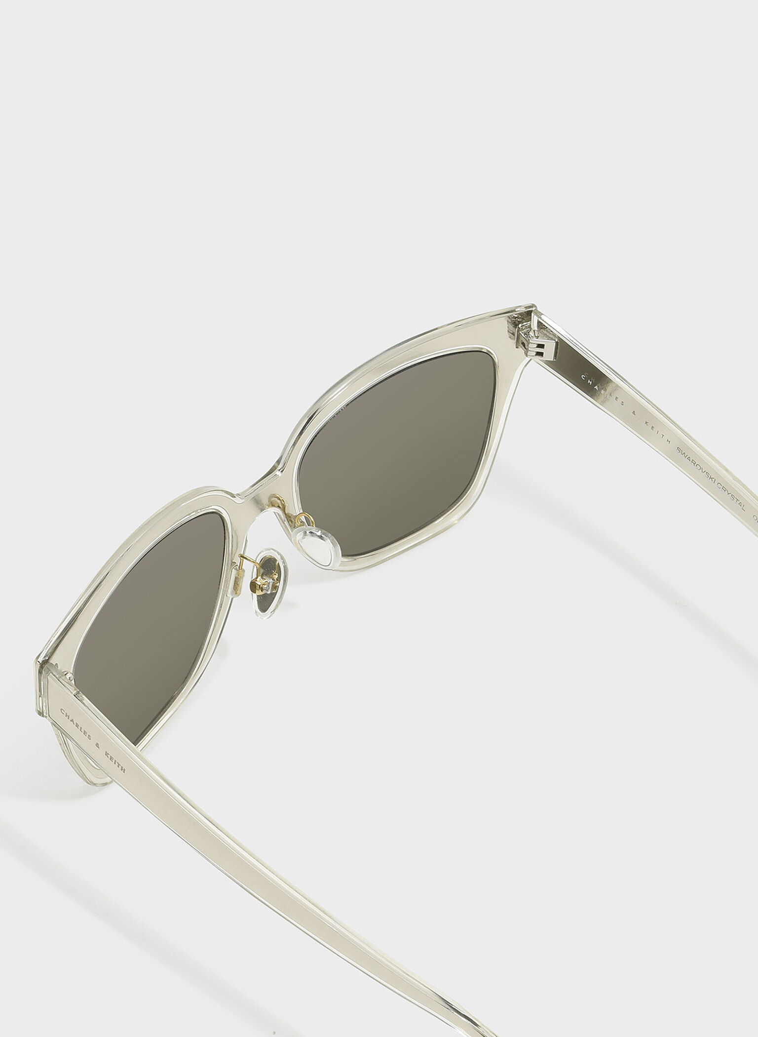 Square Frame Eyewear, Silver, hi-res