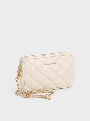 Mini Apfra Quilted Crossbody Bag, Cream, hi-res