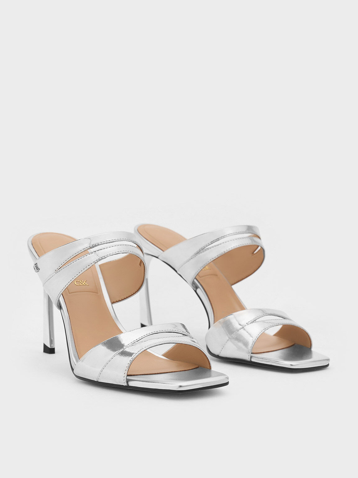 Metallic mules uk hotsell