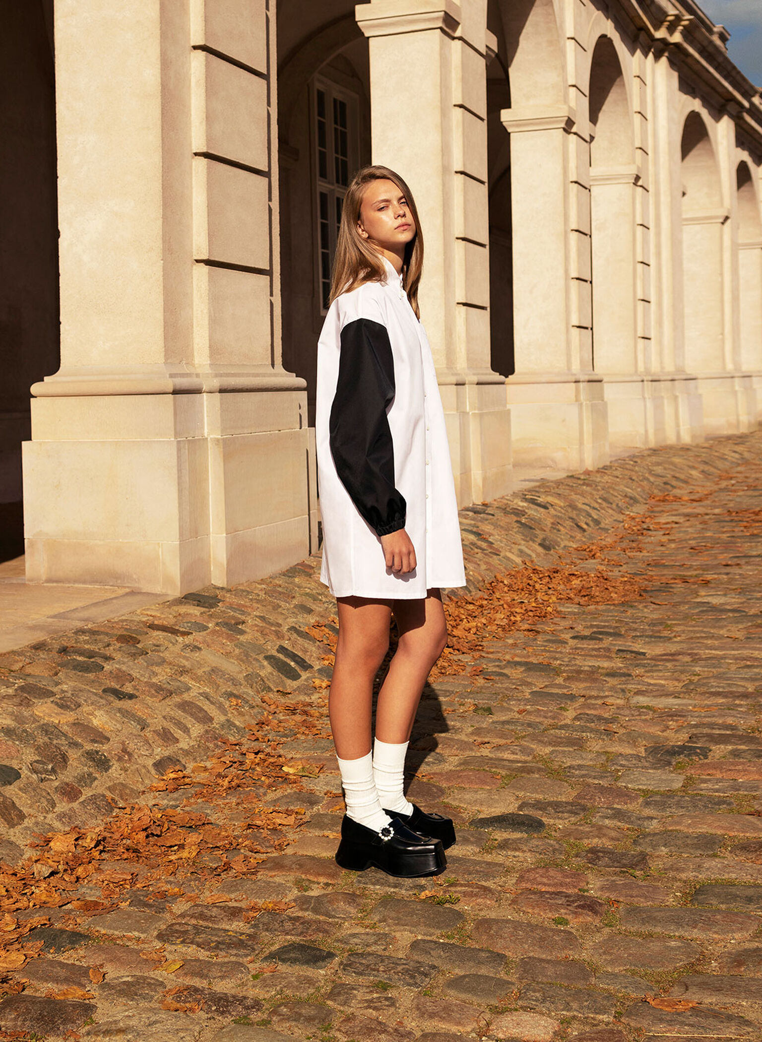Gem-Embellished Chunky Platform Loafers, Black, hi-res