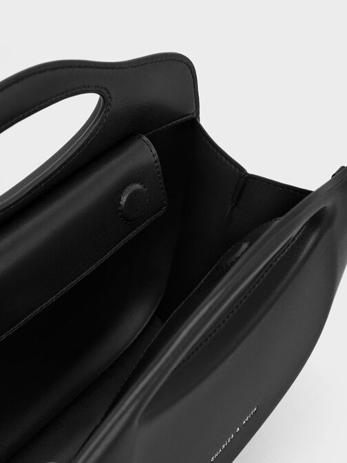Cocoon Curved Handle Bag, Noir, hi-res