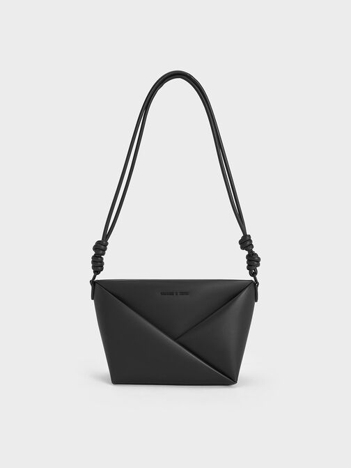 Midori Geometric Crossbody Bag, Noir, hi-res