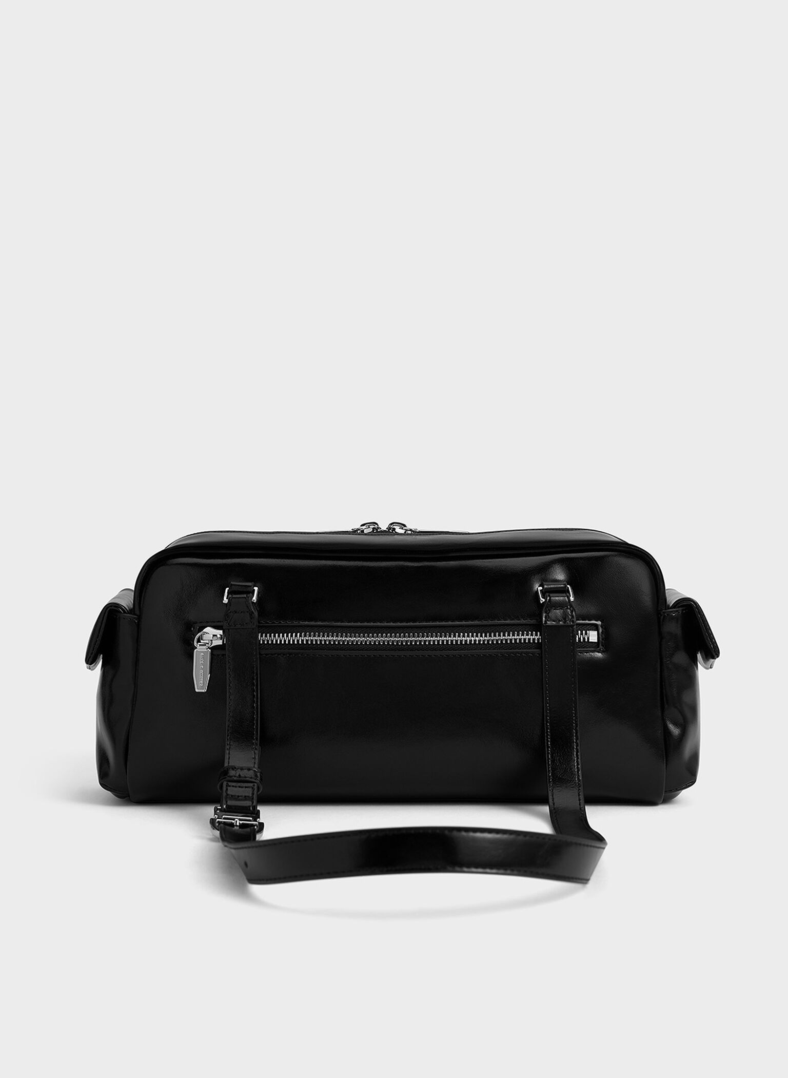 Rachel Elongated Multi-Pocket Shoulder Bag, Noir, hi-res