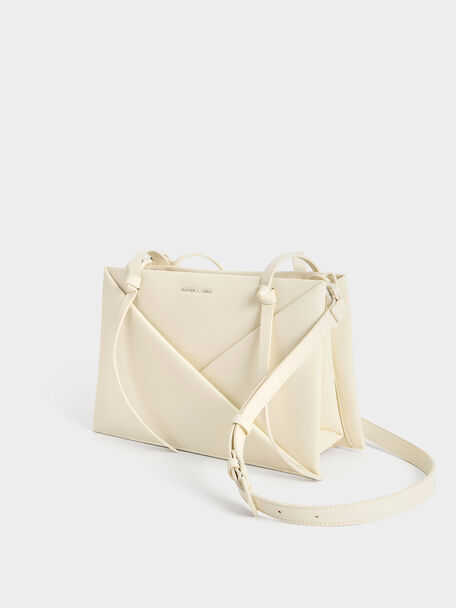 Midori Geometric Tote Bag, Cream, hi-res