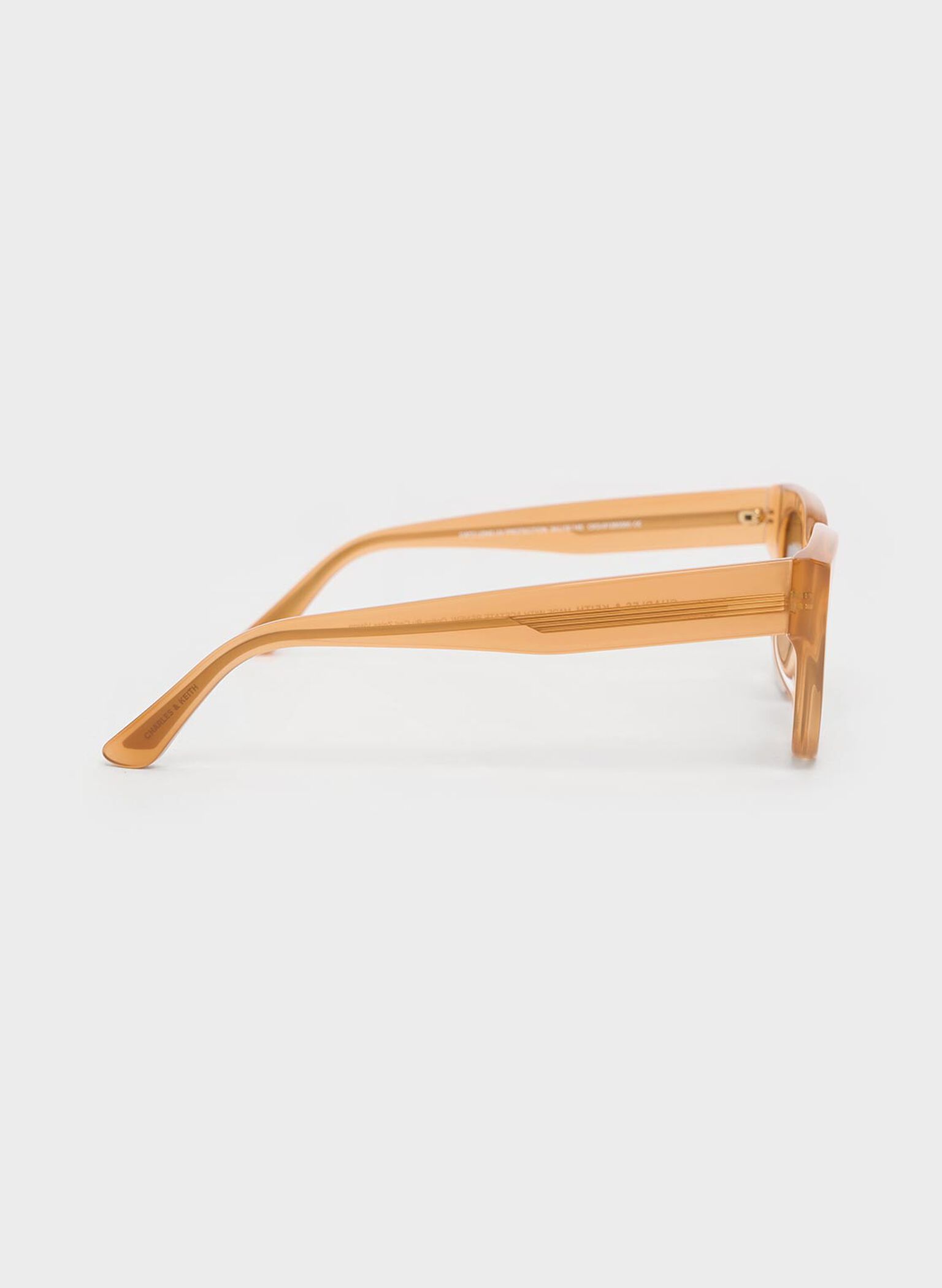 Recycled Acetate Cat-Eye Sunglasses, Toffee, hi-res