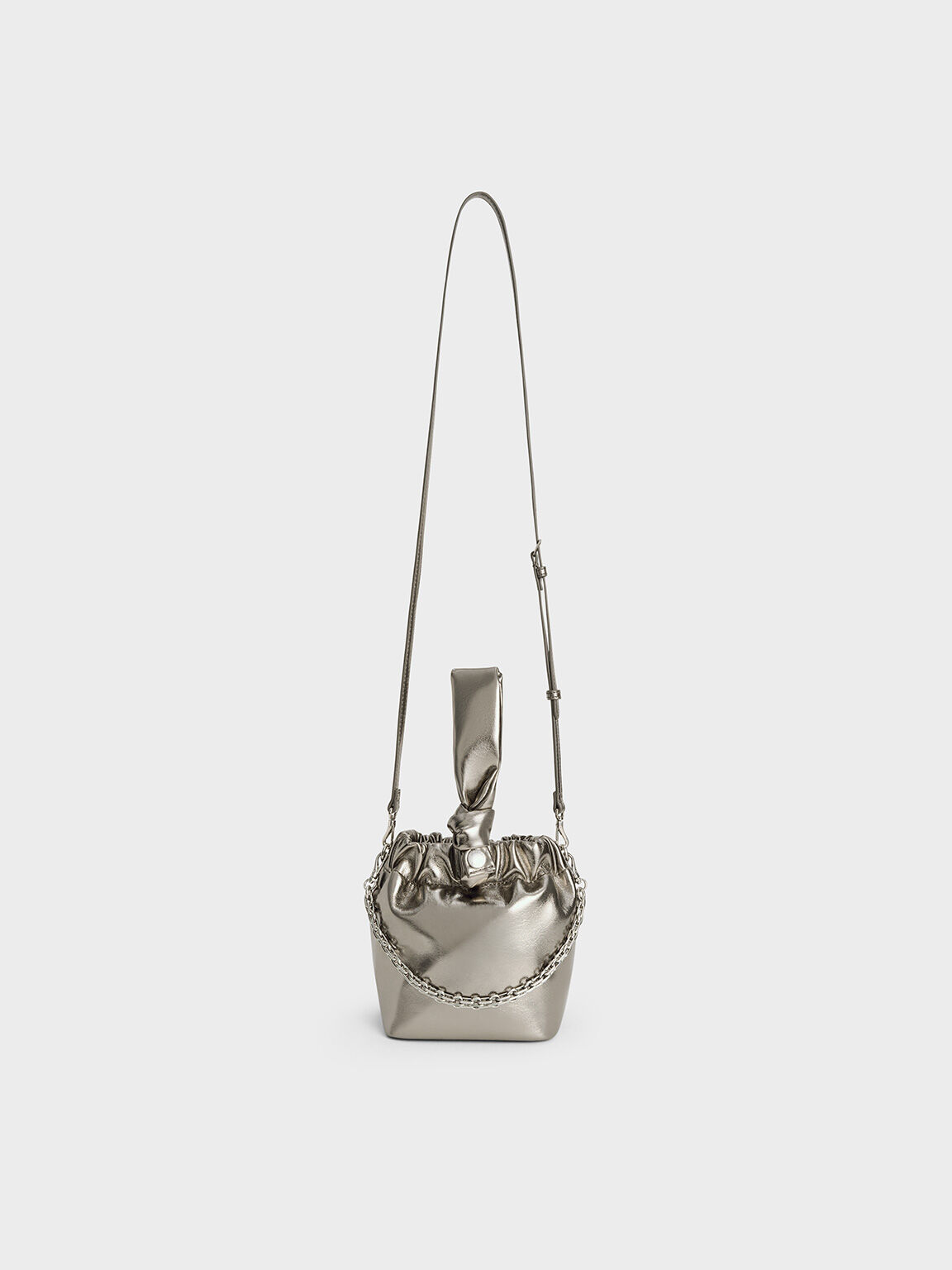Charles and keith pewter bag discount