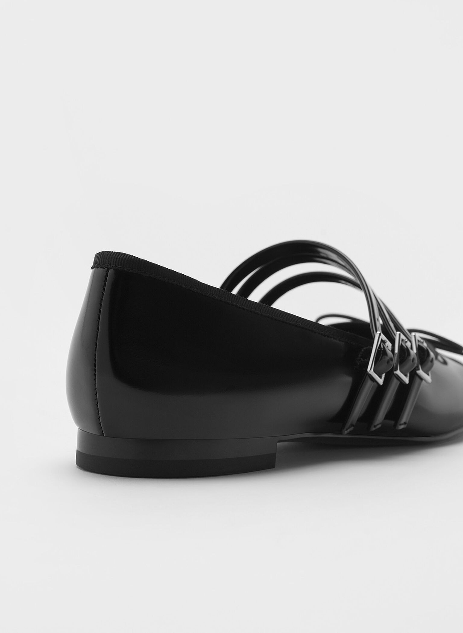 Triple-Strap Mary Janes, Black Box, hi-res