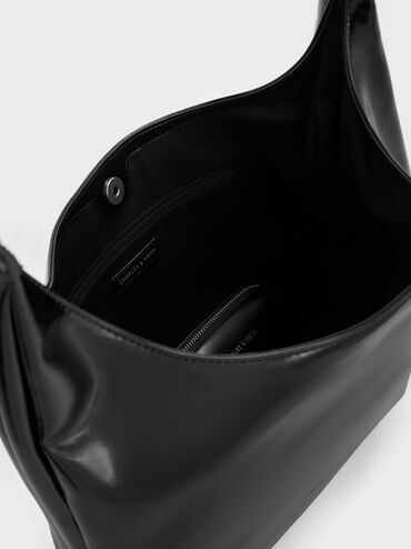 Lumen Slouchy Hobo Bag, Noir, hi-res