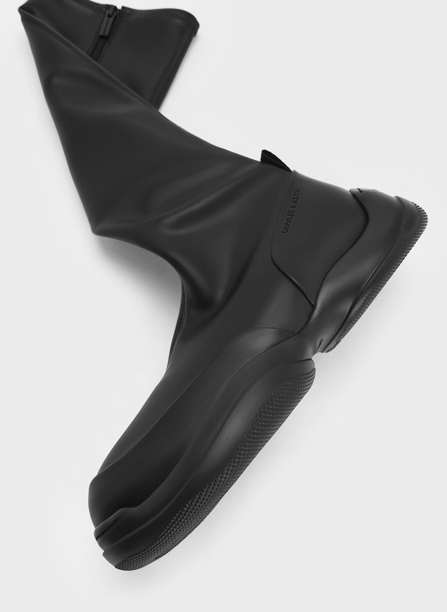 Casey Side-Zip Knee-High Boots, Black, hi-res
