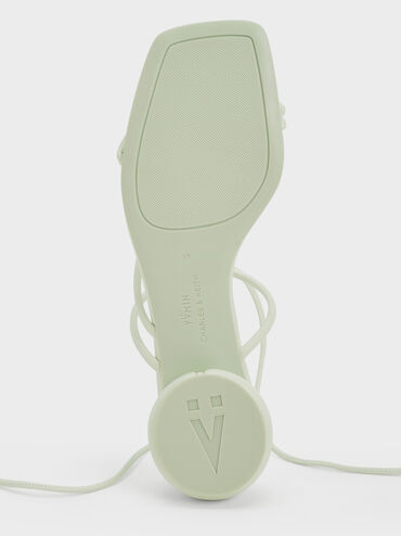 Strappy Tie-Around Sandals, Mint Sorbet, hi-res